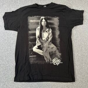 Buffy Sainte-Marie Graphic T-Shirt Black M&O Fine Mens Medium Folk Music Icon